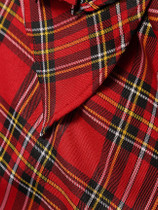 Casual Plaid Printed Zips Elegant Round Neck Bodycon-dress