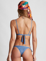 Sexy Falbala Spaghetti-neck Two-Pieces Bikini Swimwear
