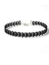Casual Gothic Black Lace Hollow Out Choker Necklace