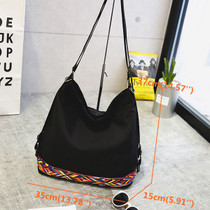 Casual Woman Oxford Shoulder Bag Dual-Use Backpack Satchel Handbag