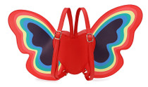 Rainbow Butterfly Wings Heart Backpack