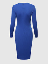 Casual Falbala Fantastic &Stylish Round Neck Bodycon Dress
