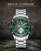 Top Brand Guy Quartz Watch Chronograph Military Sport Men's Watches