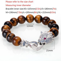 Luxury Handmade Natural Stone Tiger eye Men Bracelets