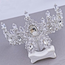 Purple Crystal Bridal Tiara Crowns Rhinestone Princess Wedding Hair Accessories