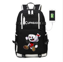 Cuphead  Laptop External USB Charge Backpack