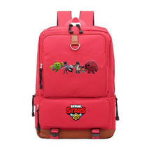Brawl Stars Spike Gene Crow Printing canvas Backpack