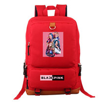 BLACKPINK-two-color nylon multi-pocket backpack
