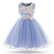 Cielarko Kids Girls Flower Dress Baby Girl Butterfly Birthday Party Dresses Children Fancy Princess Ball Gown Wedding Clothes