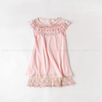 New Summer Costume Girls Princess Dress Children's Evening Clothing Kids Chiffon Lace Dresses Baby Girl Party Pearl Dress