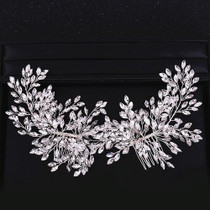 Crystal Rhinestone Hair Comb Wedding Hair Accessories Double Hair Combs For Bride Crystal Rhinestone Headband
