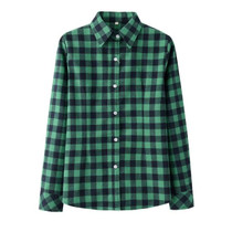 Women's Shirt 2018 New Fashion Female Classic Style Blouses Long Sleeve Flannel Plaid Shirt Casual