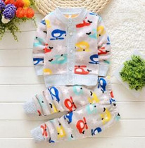 BibiCola Children winter baby girls boys Christmas clothing set kids thick warm clothes set infant