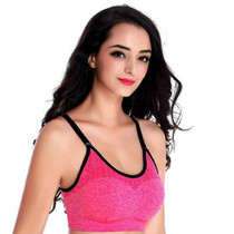 Women Sport Gym Yoga Workout Bra Running Padded Fitness Tops Vest BK L
