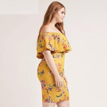 Ruffle Floral Mini Dress