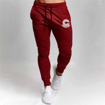 Dragon Capsule Fitted Workout Sweats Red with White