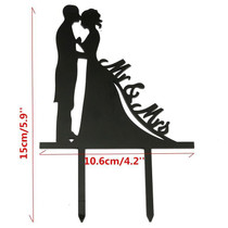 Wedding Cake Topper /Anniversary Cake Decoration (Romantic Kiss /Bride Groom /Mr Mrs)