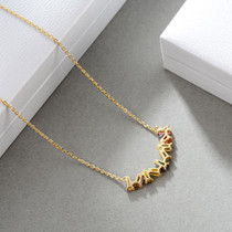 Sterling Silver Rainbow Necklace