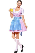 BFJFY Women Halloween Oktoberfest Maid Costume Beer Festival Cosplay Costume