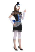 BFJFY Women Halloween Ghost Bride Cosplay Costume Devils Clown Costume