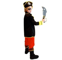 BFJFY Boy's Halloween Pirates Of The Caribbean Jack Cosplay Costume