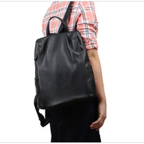 Backpack women anti-theft 100% genuine leather travel schoolbag fashion knapsack laptop