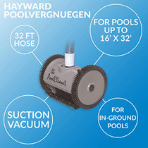 Hayward W3PVS20GST Poolvergnuegen Pool Cleaner (Automatic Pool Vacuum), Gray