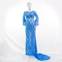 Maternity Lace Perspective Photo Props Gown