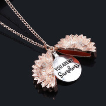 ''You Are My Sunshine'' Sunflower Necklace