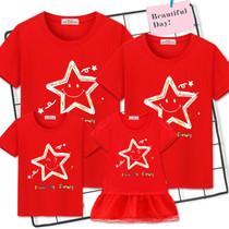 Family Matching Clothes mommy and me clothes Short-sleeved T-shirt Mother And Daughter Dress matching family outfits look