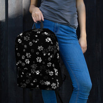 Cat Paw Black Backpack
