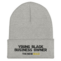Young Black Business Owner Cuffed Beanie