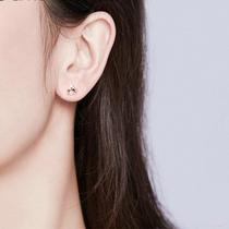 Luxyglo Sterling Silver Coffee and Cube Sugar Stud Earrings