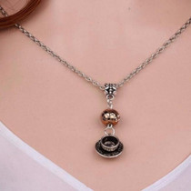 Luxyglo Coffee Cup Pendant Vintage Necklace