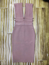 Plunge Deep V-Neck Bodycon Dress