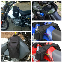 Motorcycle ATV Universal Fuel Tank Bag Luggage Saddlebag Cargo Storage Saddle Bag Black