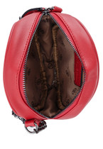 Tassel Crossbody Round Bag Red