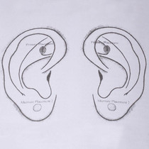 Quit Smoking Acupressure Ear Magnet Patch