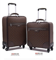 Fashion Leather PVC Men Women Rolling Luggage Suitcase Designer 16/20/22/24 Inches High Quality 4 Wheels Spinner Airport Luggage