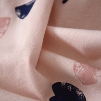 Cotton Pajama with Heart Printed Short Sleeve and Shorts