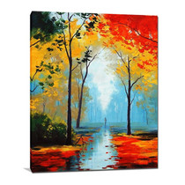 Wall Art Canvas Print Fall Tree Blossom Canvas Painting 60x90cm (24x36 inches) For Bedroom Hallway Home Décor