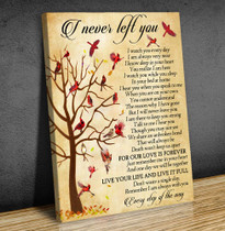 Cardinal I Never Left You I Watch You Every Step Of The Way Remember Vintage Poster