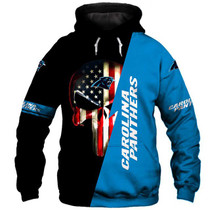 Carolina Panthers 3D Skull Hoodie