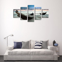 Unframed 5 Piece The Ocean Ship Seascape Modern Home Wall Decor Canvas Picture Art HD Print Painting On Canvas For Home Decor