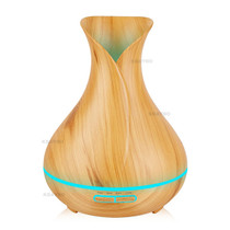 KBAYBO 400ml Aroma Essential Oil Diffuser Ultrasonic Air Humidifier with Wood Grain electric LED Lights aroma diffuser for home