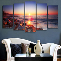 5 Piece Modern Wall Art Canvas Stone Is Land Tableau Print Painting Decorative Picture For Home Decor Unframed Poster Art Canvas