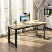 Tribesigns Computer Desk, 55 inch Large Office Desk Computer Table Study Writing Desk Workstation for Home Office, Light Walnut