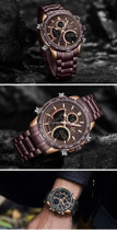 NAVIFORCE Men Watch Top Luxury Brand Big Dial Sport Watches Mens Chronograph Quartz Wristwatch Date Male Clock Relogio Masculino