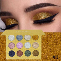 12-Color Eyeshadow Palette Glitter Pigment Pressed Glitters Eye Shadow Diamond Rainbow