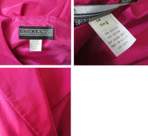 Vintage 80's Hot Pink Full Skirt Party Dress S